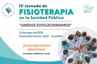 Abierta la inscripción para la IV Jornada de Fisioterapia en la Sanidad Pública