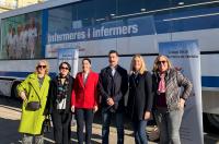 El ICOFCV, en la inauguración de la Ruta Enfermera de hábitos saludables que ha llegado a Valencia 