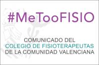 El ICOFCV se suma a la condena de los casos de acoso que sufren las mujeres fisioterapeutas. #MeTooFISIO