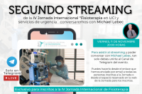 Nuevo streaming mañana viernes a las 20h el canal de Telegram. Hablamos con Michael Lebec, ponente de la IV Jornada Internacional. ¡No te lo pierdas!