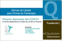 Seminario ICOFCV Normas de Calidad para Clínicas de Fisioterapia