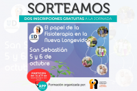 Sorteamos 2 inscripciones gratuitas para la Jornada “El papel de la Fisioterapia en la nueva longevidad” ¡Participa!