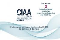 El ICOFCV sortea 3 inscripciones gratuitas entre sus colegiados para el Congreso CIAA 2019