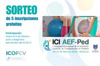 Sorteo de 5 inscripciones gratuitas para el Congreso de Fisioterapia en Pediatría que se celebrará en Sevilla