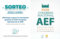 Consigue una de las 18 inscripciones gratuitas que sortea el ICOFCV para el XVIII Congreso Nacional de la AEF