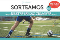 Sorteo inscripción gratuita para el curso “Fisioterapia del ligamento cruzado anterior”