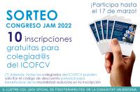 Sorteo de 10 inscripciones para el Congreso JAM 2022 y tarifa reducida para colegiados del ICOFCV