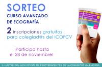 Sorteamos 2 inscripciones para el Curso Avanzado de Ecografía Musculo-esquelética entre nuestros colegiados/as