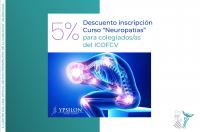 Descuento para colegiados del ICOFCV en la inscripción del curso de Neuropatías