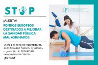 Ayúdanos a garantizar la presencia de la fisioterapia en la Sanidad Pública por la seguridad de nuestros pacientes ¡Firma nuestra petición!