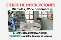 Última semana para inscribirte en modalidad presencial en la IV Jornada Internacional de Fisioterapia