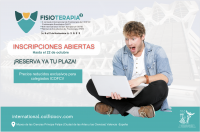 Recuerda, aún estás a tiempo de inscribirte a Fisioterapia3. ¡No te pierdas esta gran cita de la Fisioterapia en Valencia!