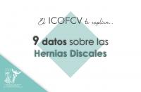 El ICOFCV te explica... 9 datos sobre las hernias discales