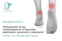 “Recuperación de las Tendinopatías en el Deportista: clasificación, prevención y tratamiento”, próximo monográfico del ICOFCV